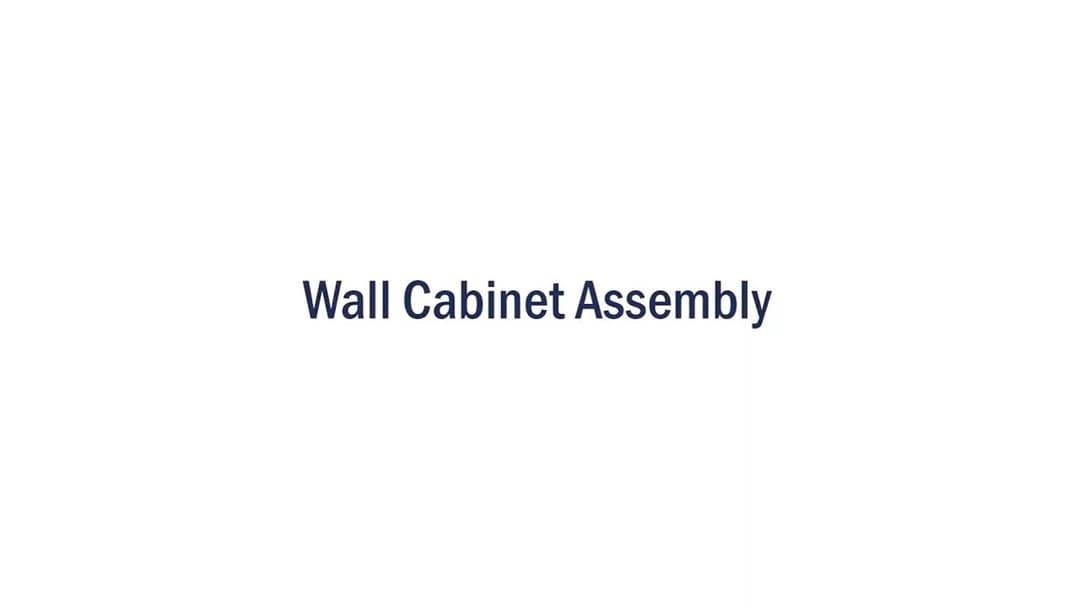 Wall Cabinet Assembly